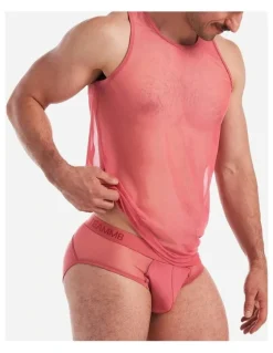 TEAMM8 Score Sheer Tank in Baroque Rose