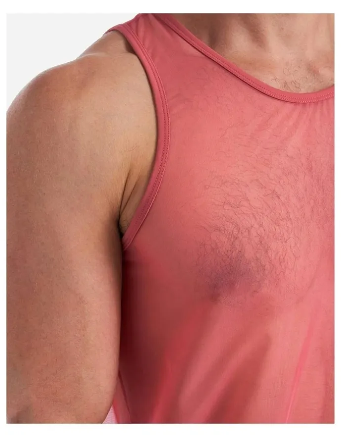 TEAMM8 Score Sheer Tank in Baroque Rose