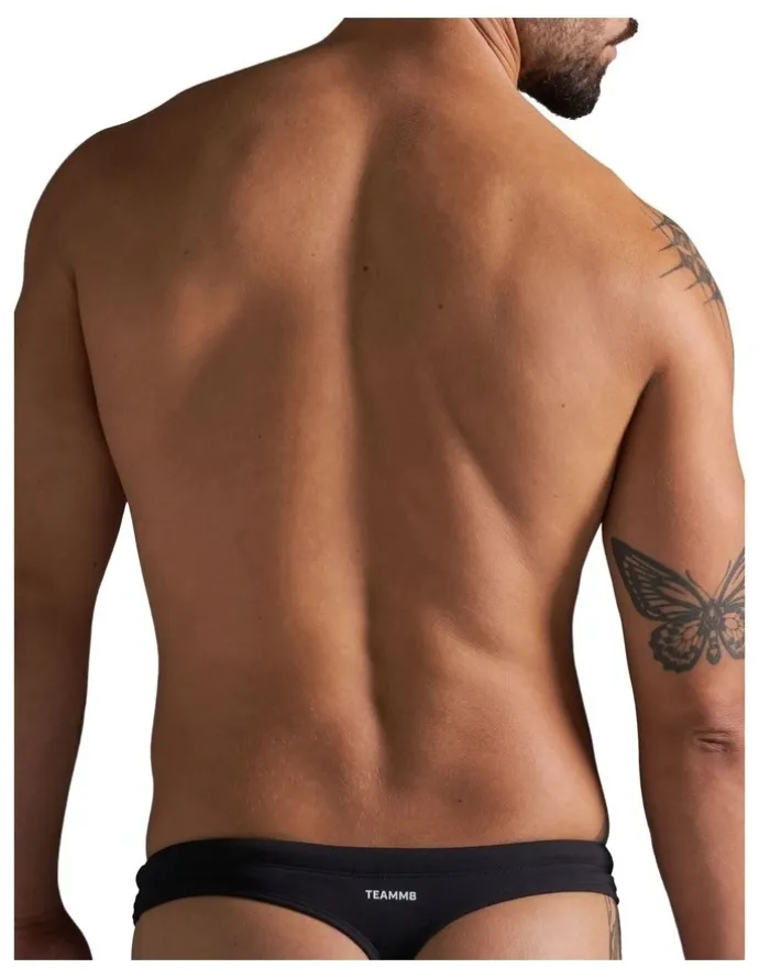 TEAMM8 Standard Swim Thong in Black