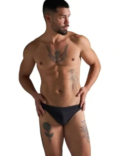TEAMM8 Standard Swim Thong in Black