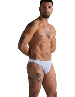 TEAMM8 Standard Swim Thong in White