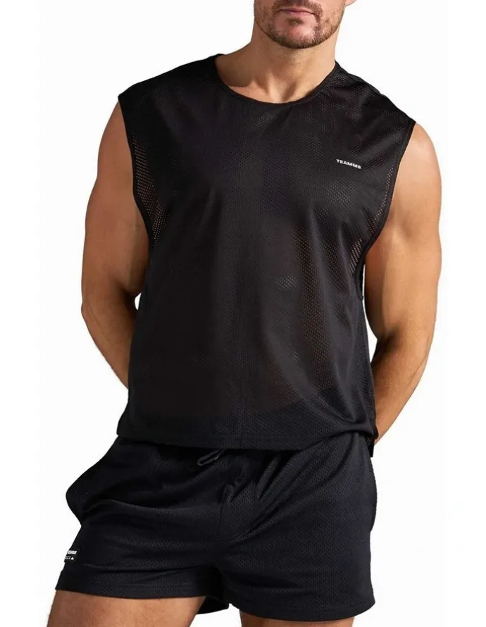 TEAMM8 Sydney Social Club Muscle Tank in Black