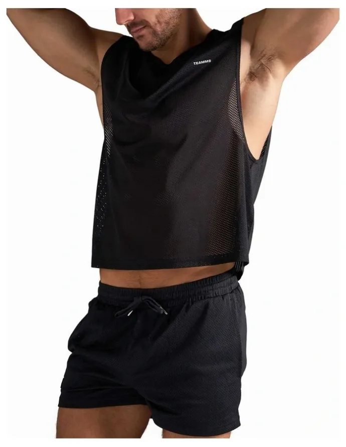 TEAMM8 Sydney Social Club Muscle Tank in Black