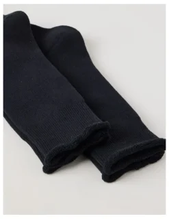 There After 2 Pack Cotton Terry Socks in Black