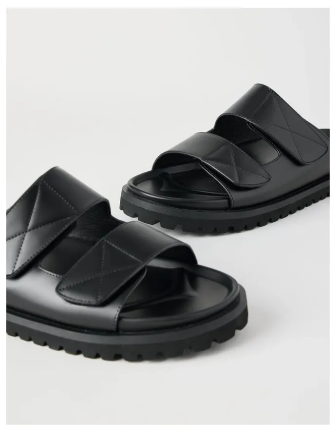 There After Barrett Chunky Slides in Black