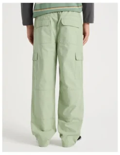 There After Built In Belt Cargo Pants in Green