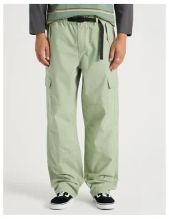 There After Built In Belt Cargo Pants in Green