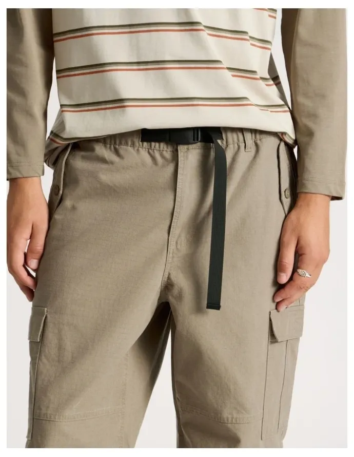 There After Built In Belt Cargo Pants in Sand