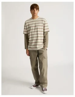 There After Built In Belt Cargo Pants in Sand
