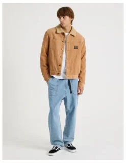 There After Cord Sherpa Jacket in Tan