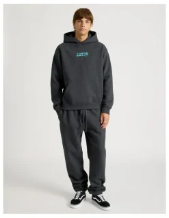 There After Core Elastic Cuff Track Pants in Charcoal