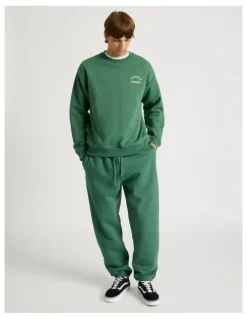 There After Core Elastic Cuff Track Pants in Forest