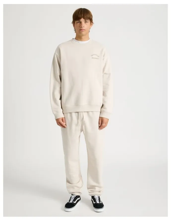 There After Core Elastic Cuff Track Pants in Stone