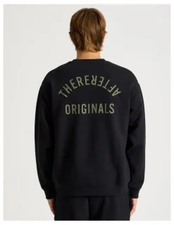 There After Core Logo Crew Sweater in Black