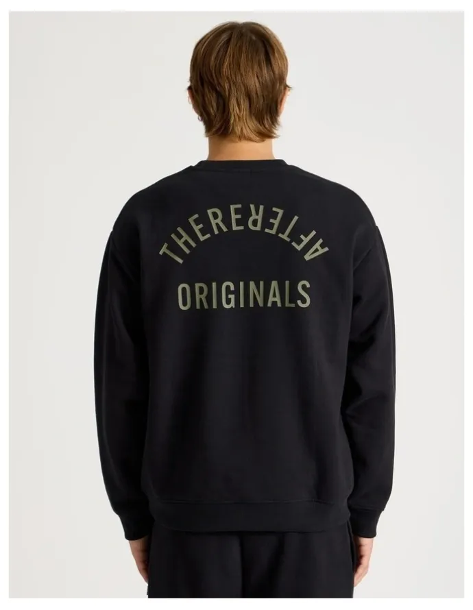 There After Core Logo Crew Sweater in Black