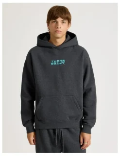 There After Core Logo Hooded Sweater in Charcoal