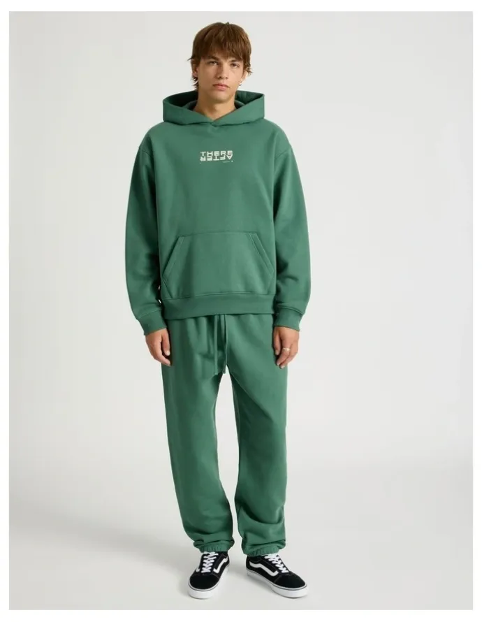 There After Core Logo Hooded Sweater in Forest