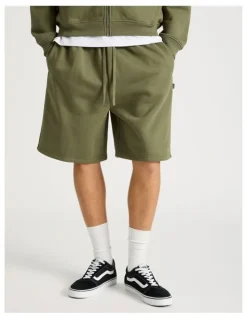 There After Core Logo Sweat Shorts in Olive