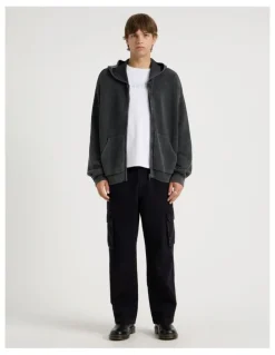 There After Gothic Zip Thru Knit in Black