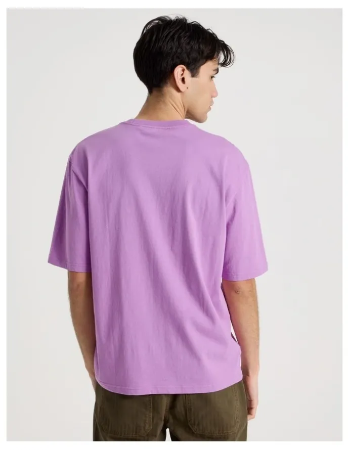There After Graffiti Print Short Sleeve Tee in Purple