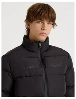 There After Mid Length Puffer Jacket in Black