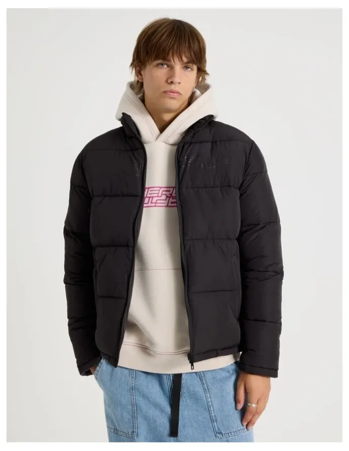 There After Mid Length Puffer Jacket in Black