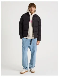 There After Mid Length Puffer Jacket in Black