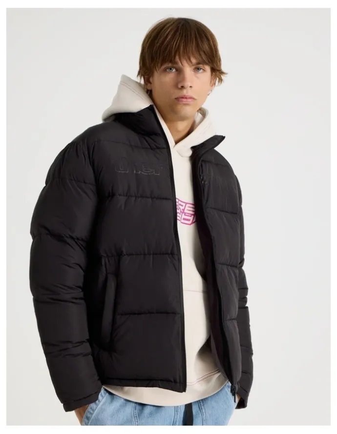 There After Mid Length Puffer Jacket in Black
