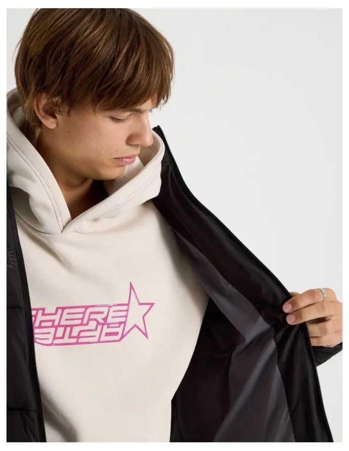 There After Mid Length Puffer Jacket in Black