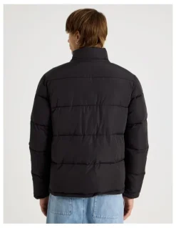 There After Mid Length Puffer Jacket in Black