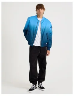 There After Ombre Bomber Jacket in Blue