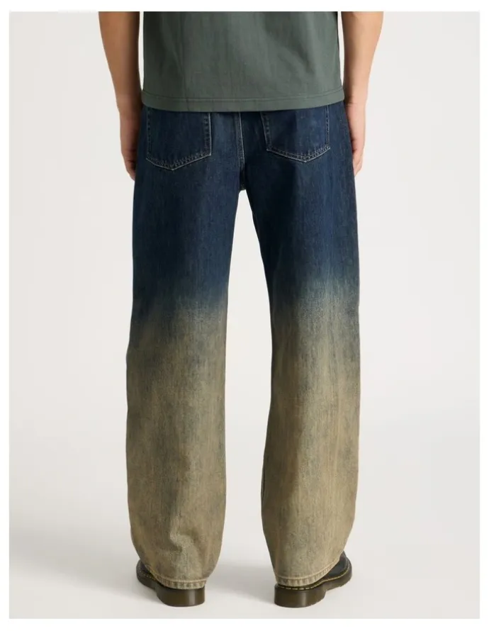 There After Ombre Wide Leg Jeans in Brown