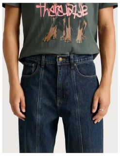 There After Ombre Wide Leg Jeans in Brown