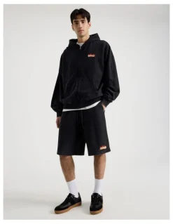 There After Oversized Terry Hooded Sweat in Black