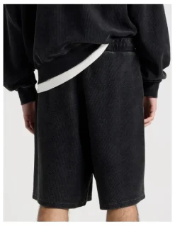 There After Oversized Terry Short in Black
