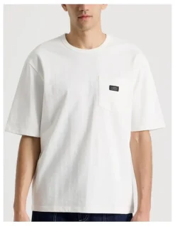 There After Pocket Slub Short Sleeve Tee in White