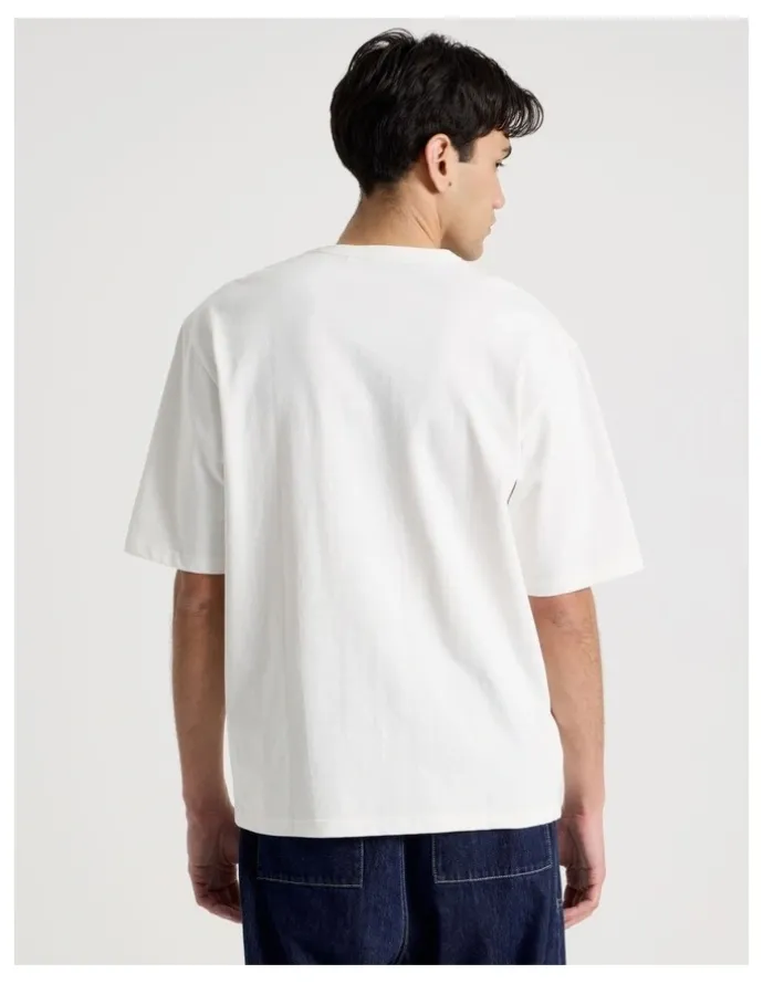 There After Pocket Slub Short Sleeve Tee in White