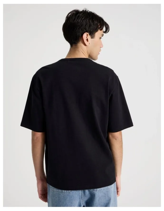 There After Pocket Slub Short Sleeve Tee in Black