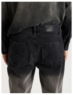 There After Rip & Repair Skinny Jeans in Black