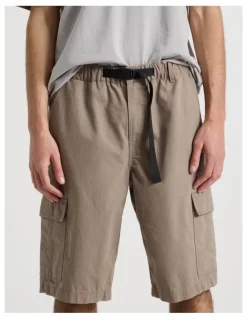 There After Rip Stop Cargo Short in Brown