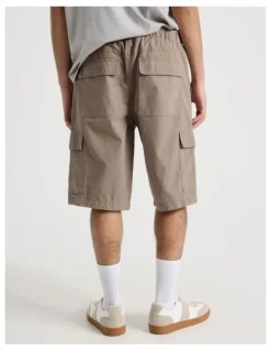 There After Rip Stop Cargo Short in Brown