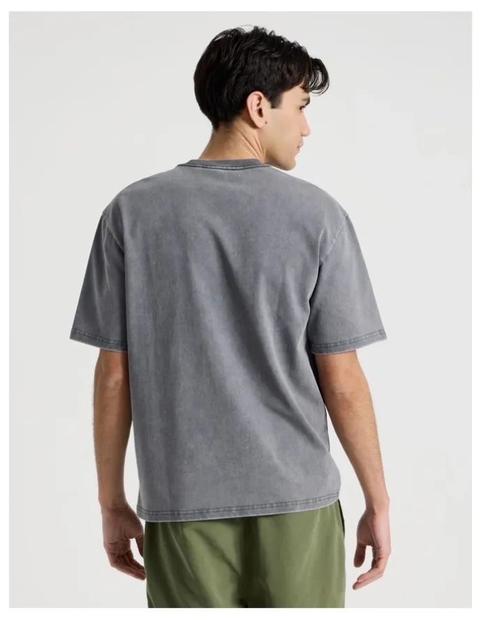 There After Snow Wash Logo Short Sleeve Tee in Petrol