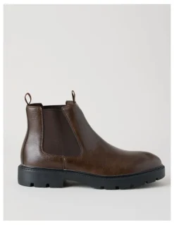 There After Theo Chunky Chelsea Boot in Brown