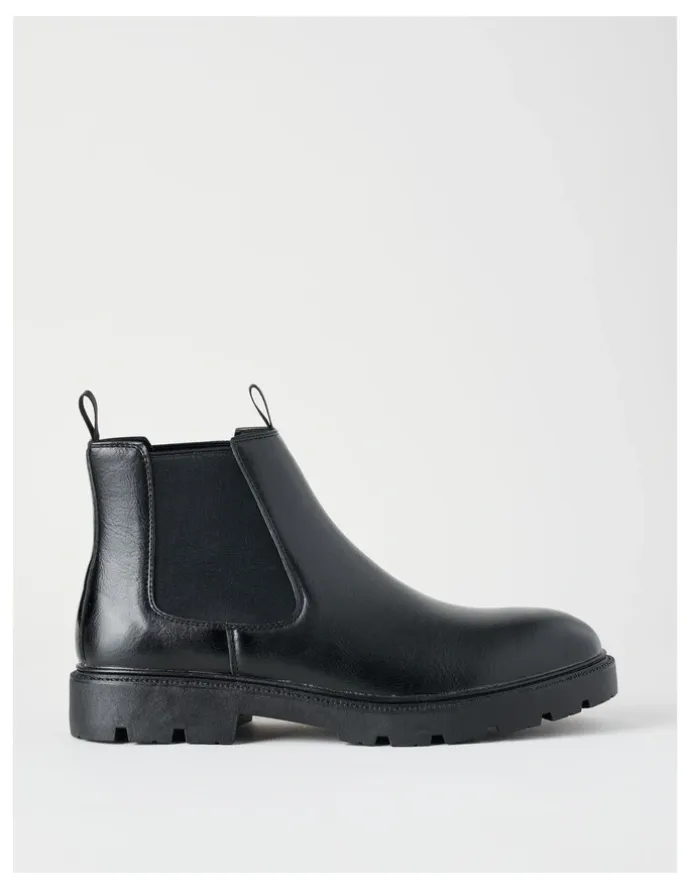 There After Theo Chunky Chelsea Boot in Black