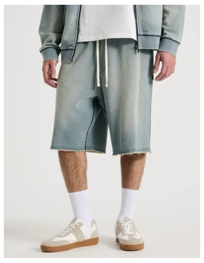 There After Wash Terry Short in Blue