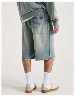 There After Wash Terry Short in Blue