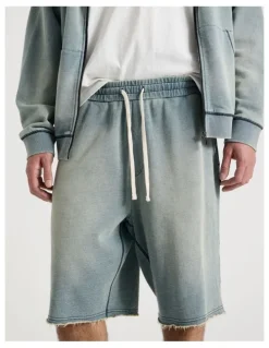 There After Wash Terry Short in Blue