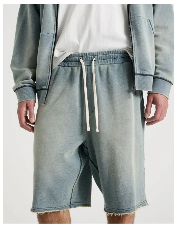 There After Wash Terry Short in Blue