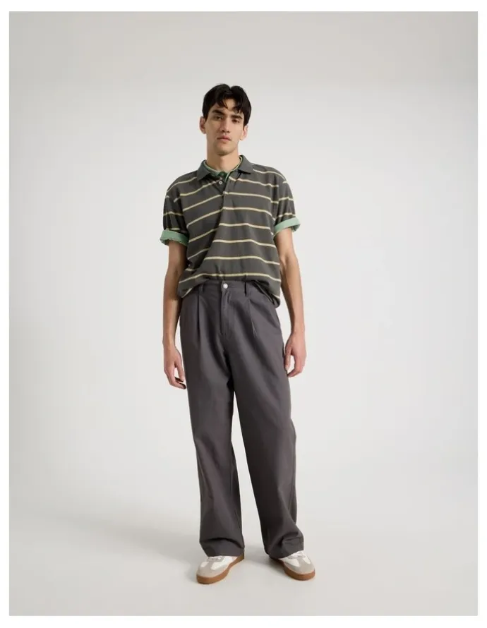 There After Wide Leg Chino Pant in Grey