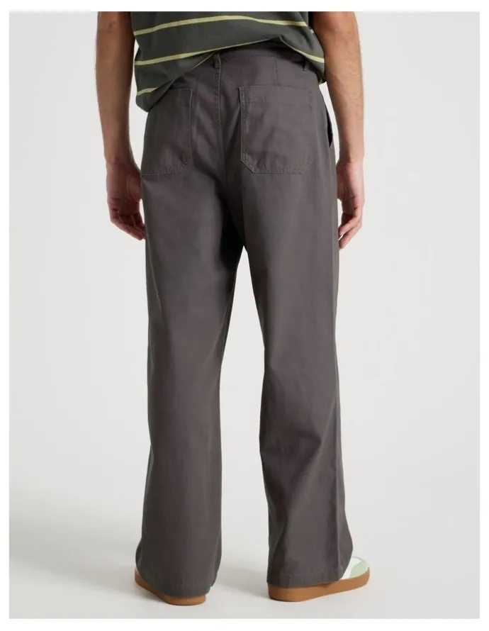 There After Wide Leg Chino Pant in Grey